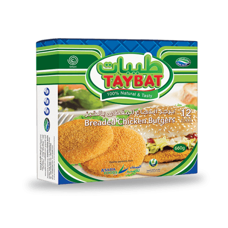 Taybat Breaded Chicken Burgers